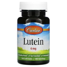 Lutein, 6 mg, 180 Soft Gels, Carlson