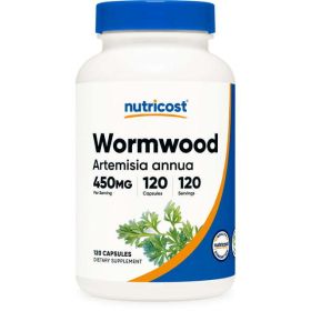 Nutricost Wormwood Capsules 450mg 120 Capsules - Gluten Free and Non-GMO Supplement