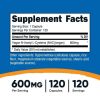 Nutricost N-Acetyl L-Cysteine (NAC) Supplement 600mg, 120 Capsules