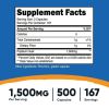 Nutricost Psyllium Husk 1500mg Per Serving, 500 Capsules - Non-GMO & Gluten Free Supplement